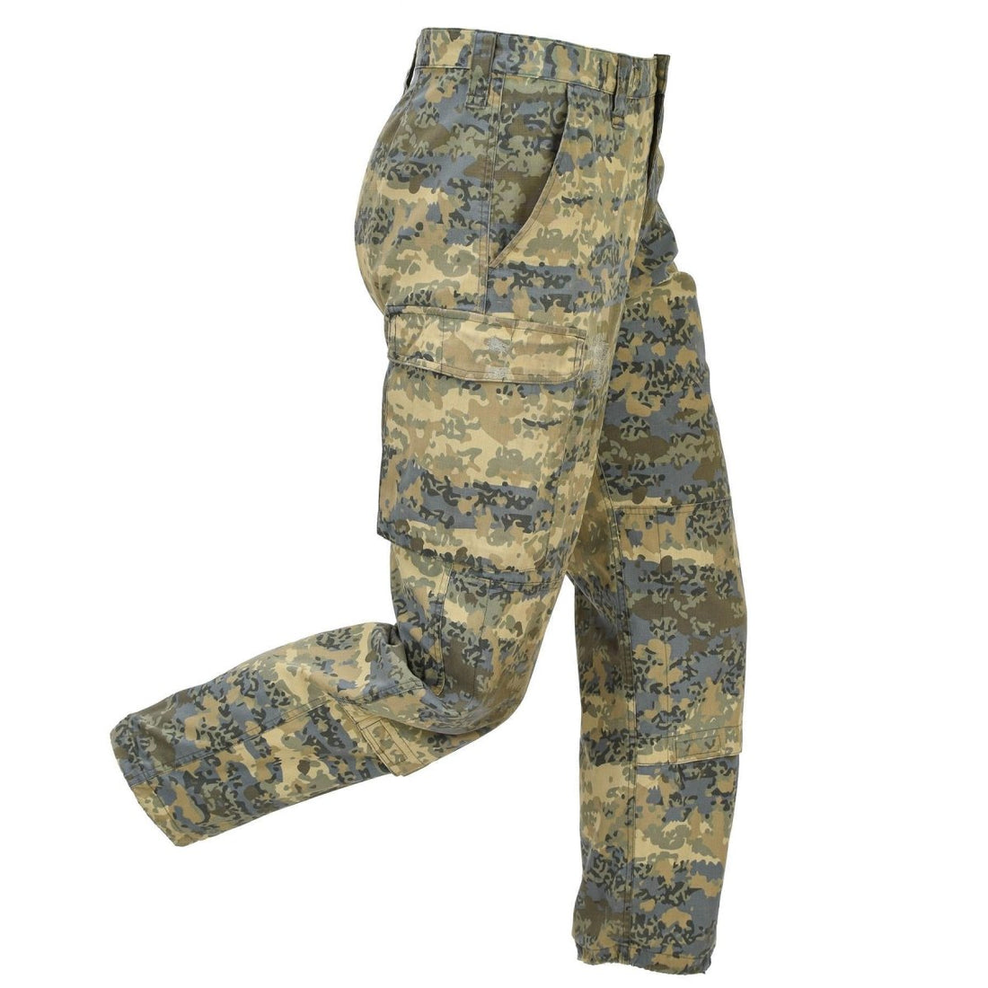 Originele Oostenrijkse militaire cargobroek Versterkte knieën Tarnanzug Camo
