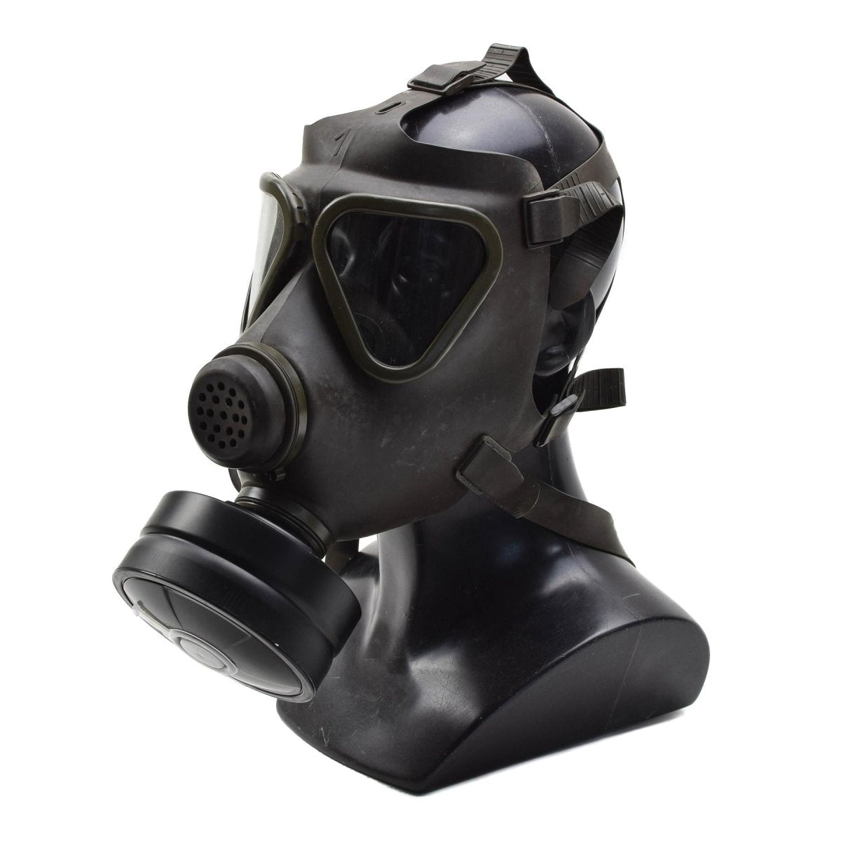 Ensemble de masques à gaz Drager militaires autrichiens originaux, olive de collection militaire