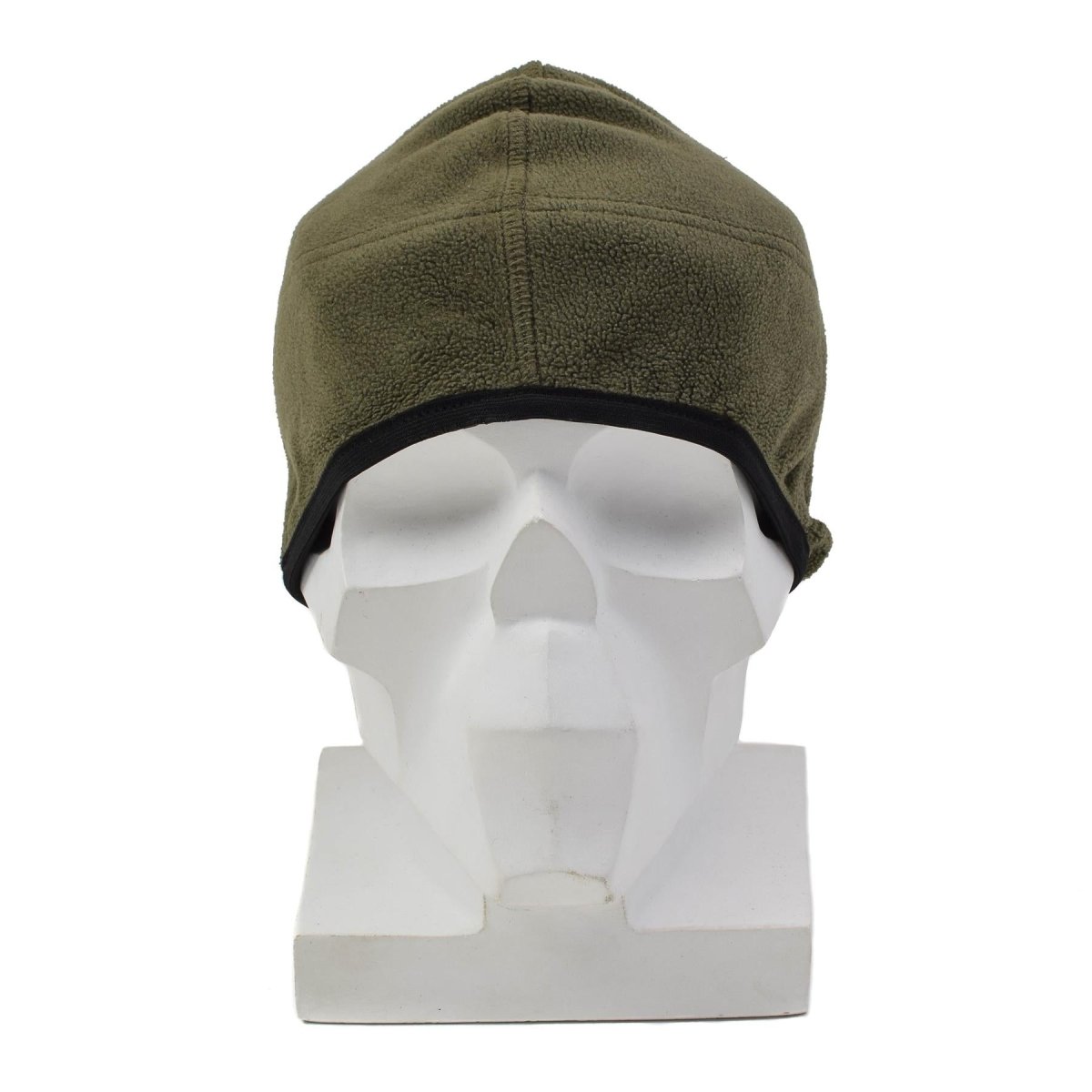 Originele Oostenrijkse militaire fleece muts zacht warm winter buiten olijfgroen