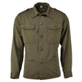 Robe chemise à manches longues d'origine autrichienne militaire olive décontractée légère NEUF
