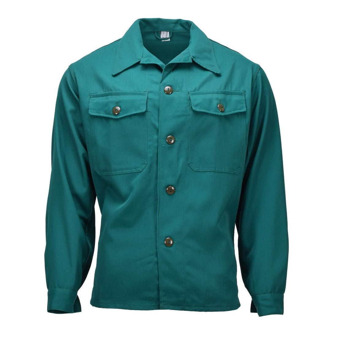 Chemise de campagne militaire autrichienne originale de type 75, vêtements de travail à manches longues, vert
