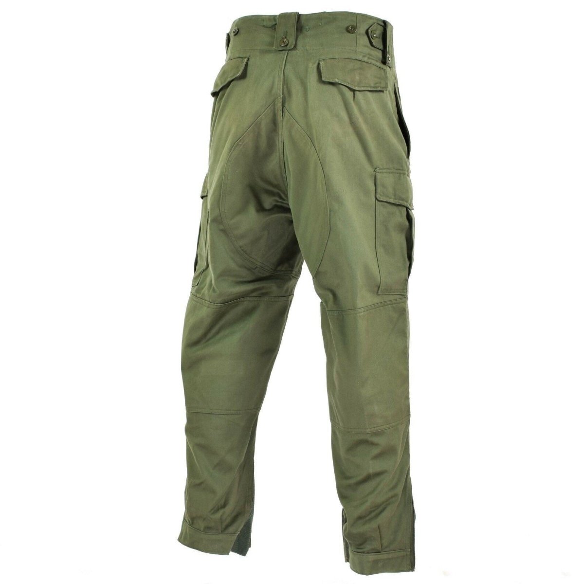 Pantalon de combat de campagne d'origine de l'armée belge M65 pantalon militaire vert olive surplus