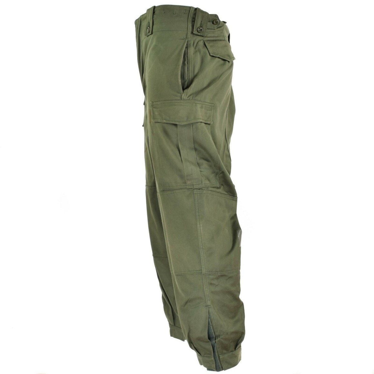 Pantalon de combat de campagne d'origine de l'armée belge M65 pantalon militaire vert olive surplus