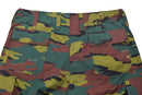 Original Belgian Army field combat pants in jigsaw camouflage with multiple pockets and durable ripstop fabric