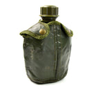 Original Belgian Military M1 Water Canteen W Cover Field Gear Bottle Olive - GoMilitar