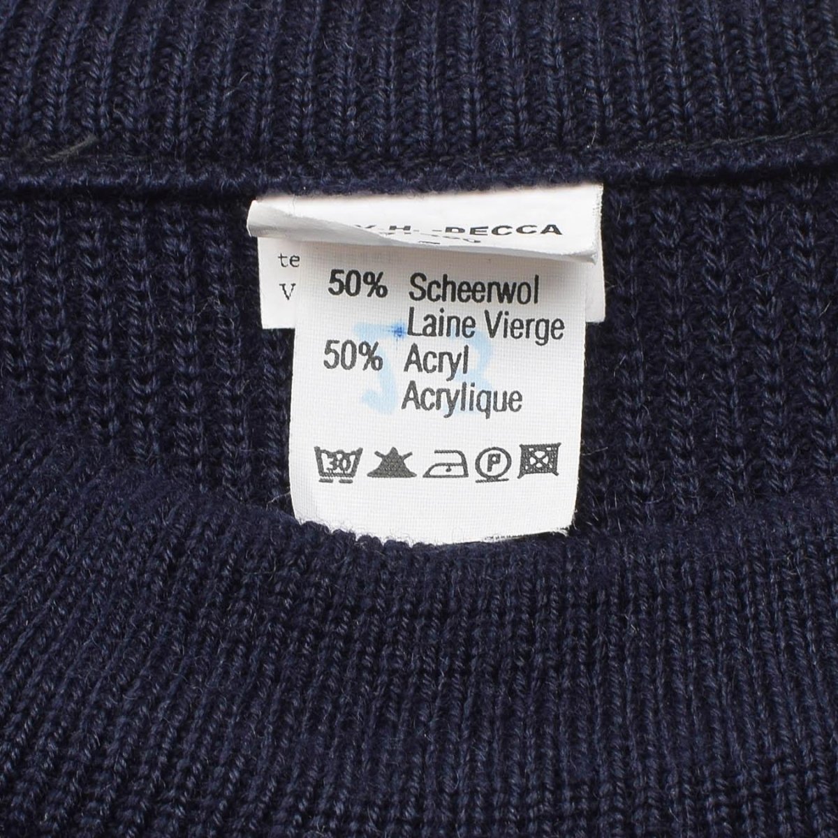 Originele Belgische militaire pullover Warm gebreide blauw trui leger Surplus Nieuw
