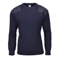 Originele Belgische militaire pullover Warm gebreide blauw trui leger Surplus Nieuw