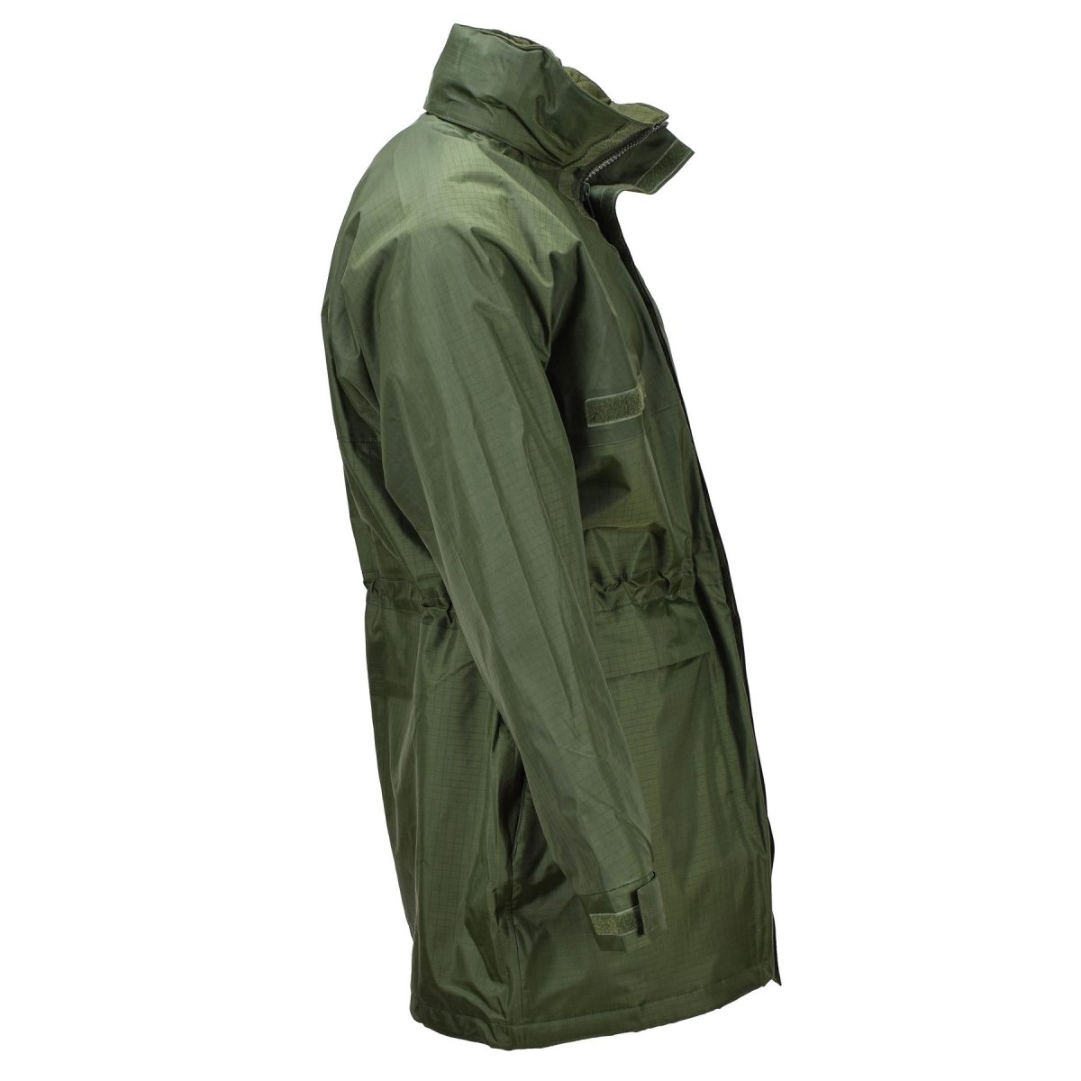 Veste longue de pluie militaire belge originale avec doublure olive imperméable NEUF