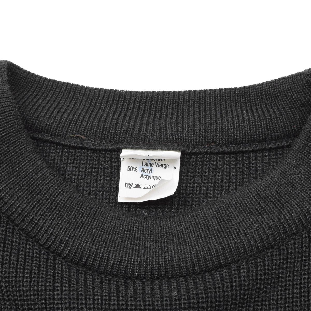 Pull militaire belge original en laine vert foncé, pull chaud et respirant NEUF