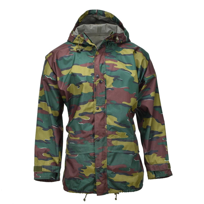 Originele Belgische Militaire waterdichte jas puzzel camouflage seyntex regenjas - GoMilitar