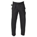 Pantalon cargo de travail militaire belge original, genoux renforcés et durables, noir, NEUF