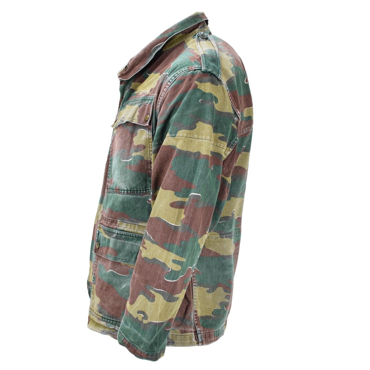 Veste de camouflage originale belge militaire M56 puzzle troupes de combat sur le terrain armée