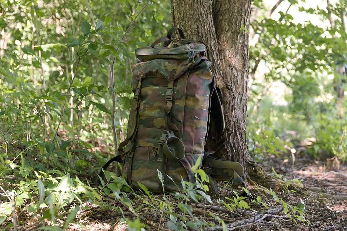 Originele België militair tactisch veld rugzak grote 110l wandelcampingtas