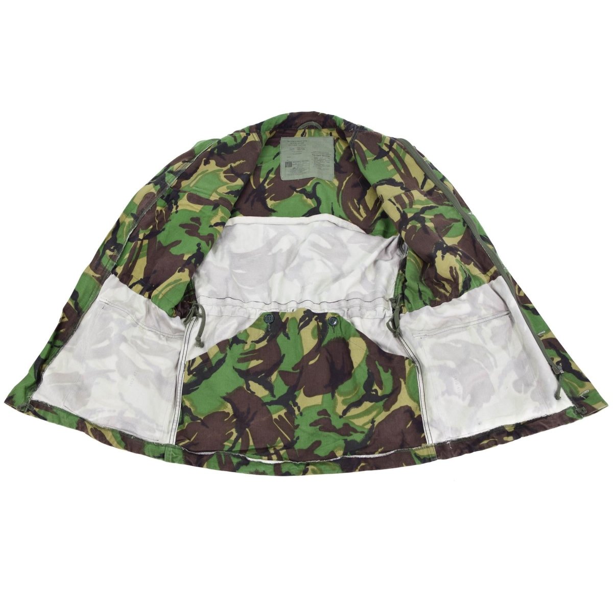Veste de combat BDU originale de l'armée britannique, parka pour temps froid, édition militaire