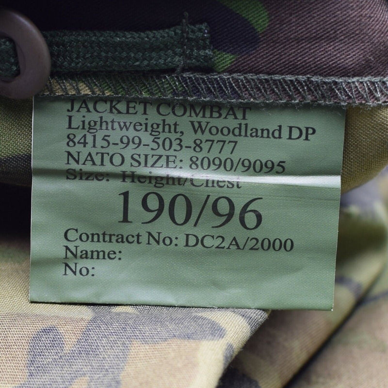 Origineel Brits leger militair gevecht dpm veldjack shirt 95 lichtgewicht nieuw