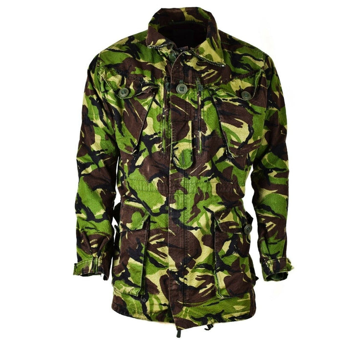 Veste smockée de combat DPM jungle originale de l'armée britannique en tissu rip-stop durable avec plusieurs poches et coupe réglable