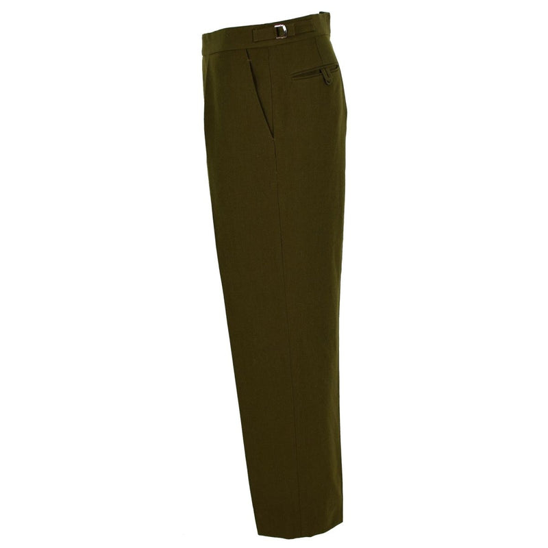 Original British army official uniform pants OD parade trousers military issue - GoMilitar
