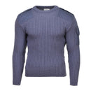 Original British army pullover Commando Jumper Blue Grey sweater Wool - GoMilitar