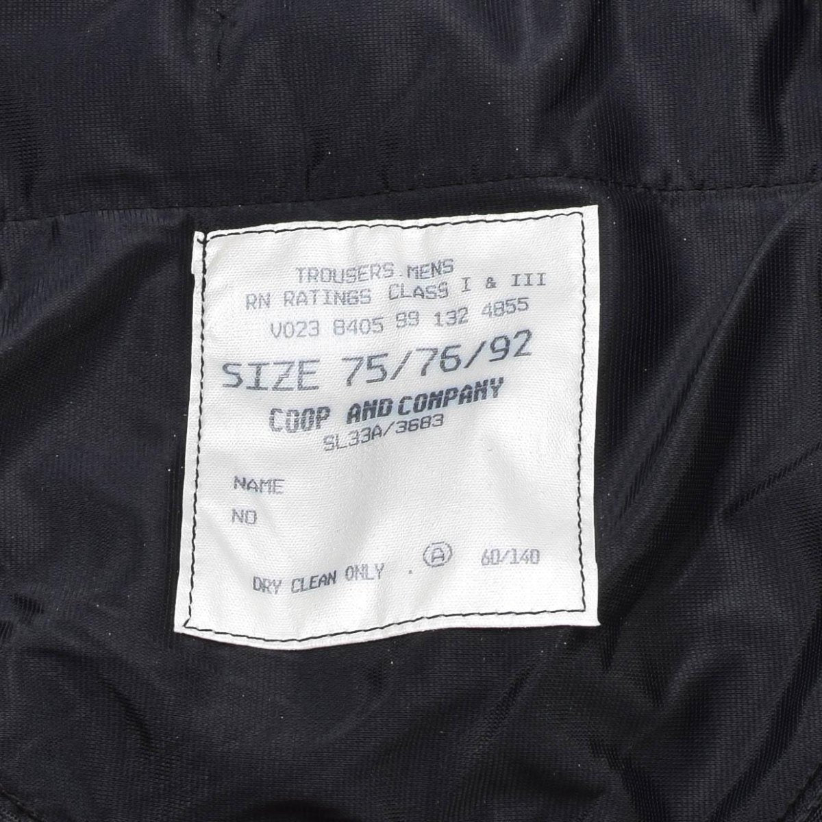 Origineel Brits leger Royale Navy klasse 1 broek jurk zwarte formele broeken nieuw