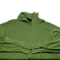 Chemise en tricot originale de l'armée britannique à fermeture éclair Sous-chemise thermique zippée Vert OD