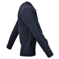 Pull original du service de police britannique Commando Jumper Pull bleu à col en V