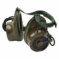 Originele Britse militaire Amplivox luchtvaartcommunicatie-headsetset vintage