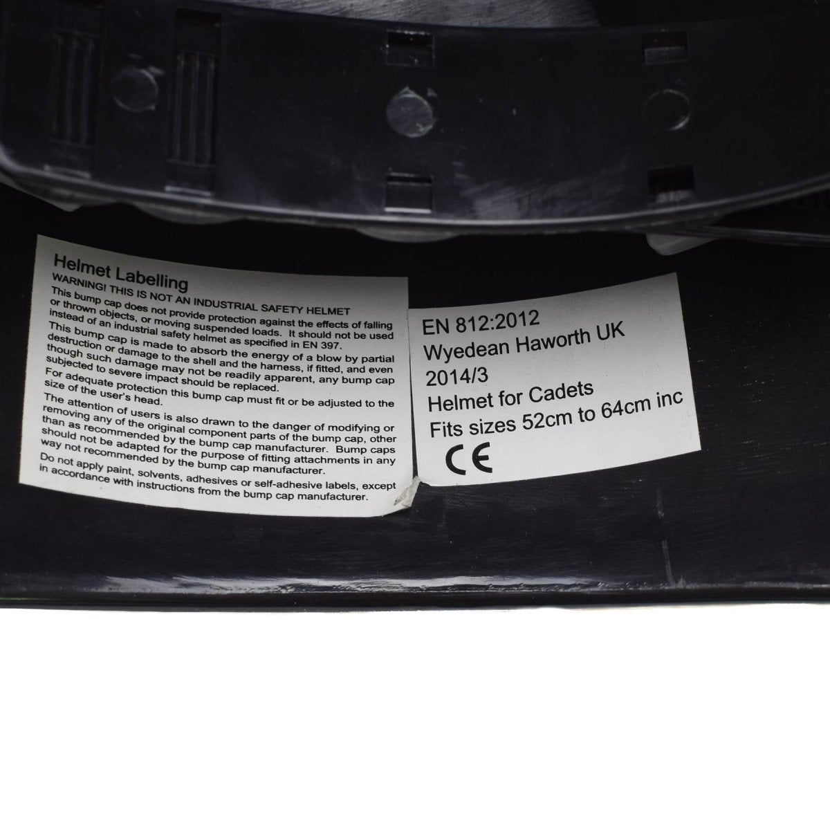 Originele Britse militaire zwarte plastic helm Mk7 tactische trainingsuitrusting nieuw