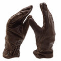 Originele Britse Militaire Leren Handschoenen MK II Combat Voering Bruin