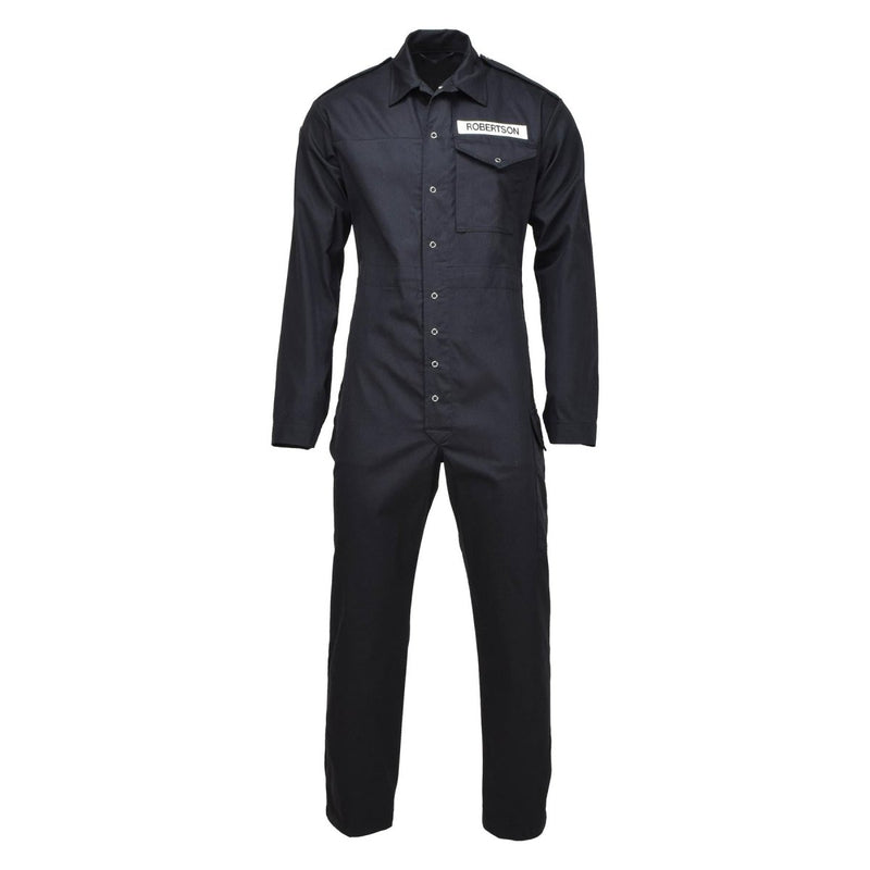 Original British Military mechanic coverall workwear uniform work jumpsuit black - GoMilitar