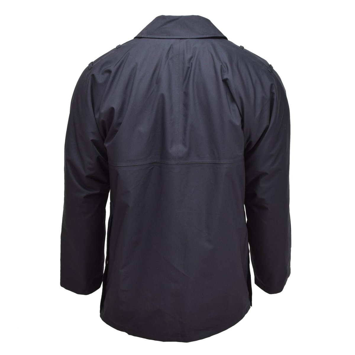 Veste de pluie militaire britannique originale Manteau imperméable doublé noir solide de police