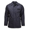 Veste de pluie militaire britannique originale Manteau imperméable doublé noir solide de police