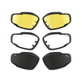 Lunettes de protection militaires britanniques originales V12, verres interchangeables, noires