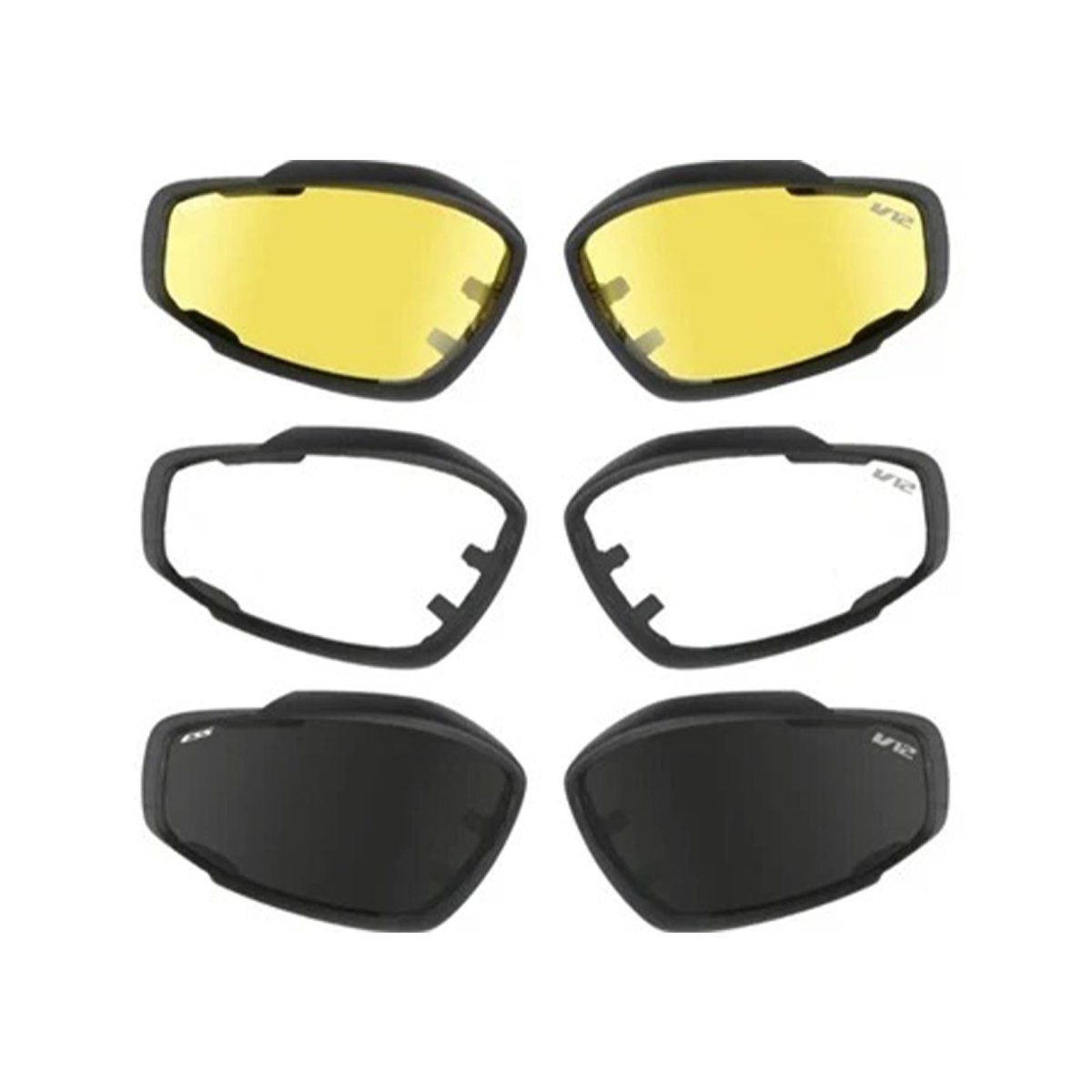 Lunettes de protection militaires britanniques originales V12, verres interchangeables, noires