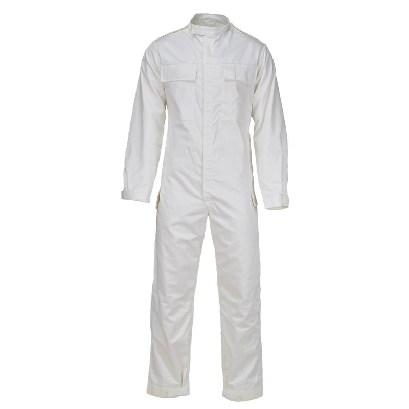 Original British Military white coveralls jumpsuit lightweight roomy fit NEW - GoMilitar