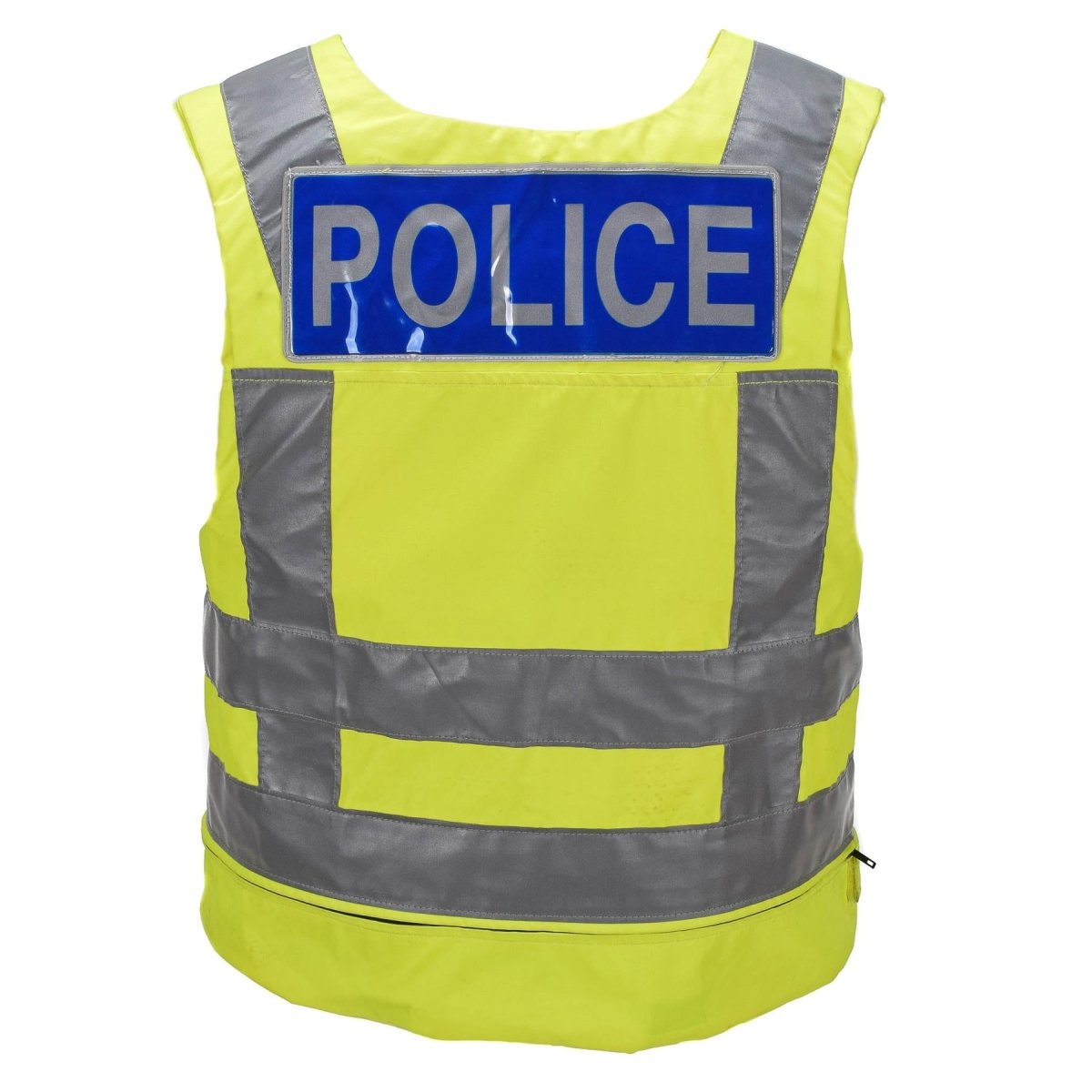 Origineel Brits politie-lichaamspantser voor twee doeleinden, hoge zichtbaarheid geel