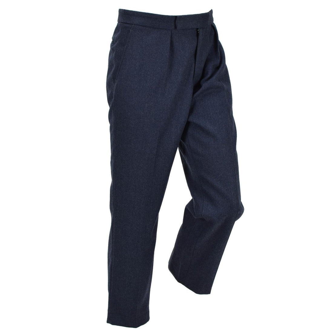 Originele Britse RAF No. 1 geklede broek met rechte pijpen en ritssluiting Fly Parade blauw