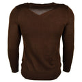 Pull col V original de l'armée bulgare marron NEUF