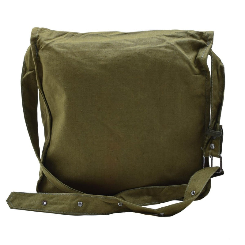 Original Bulgarian Military olive shoulder bag adjustable strap outdoor travel - GoMilitar