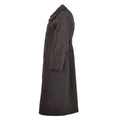 Originele Bulgaarse militaire wol lange overjas vintage winterjas formeel grijs