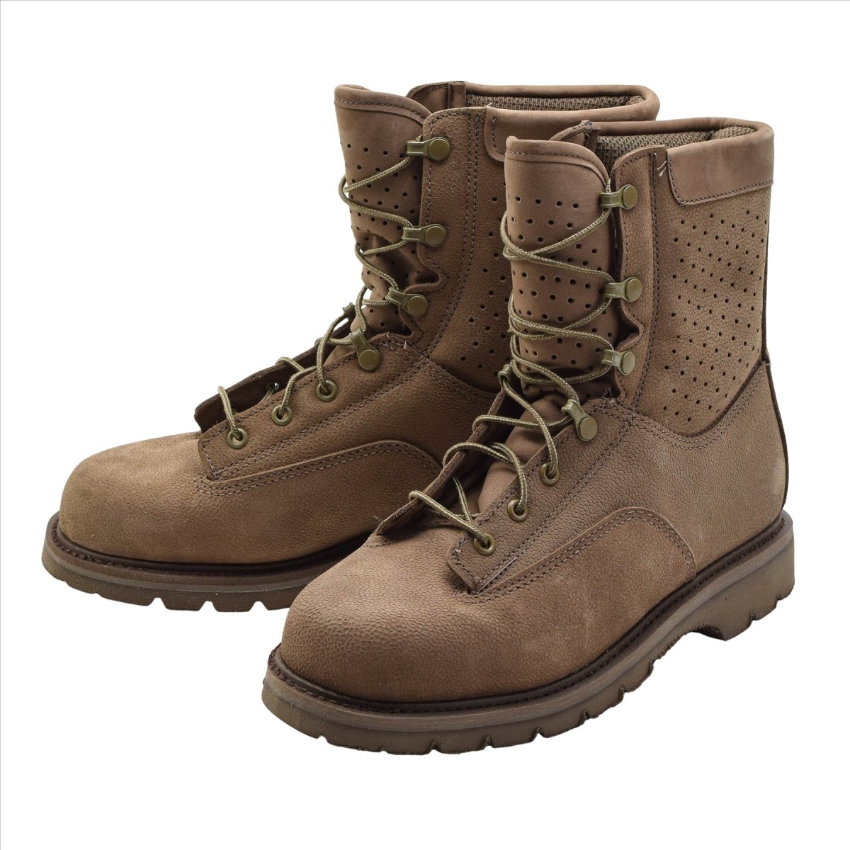Originele Canadese leger leren gevechtslaarzen ademend militair surplus bruin