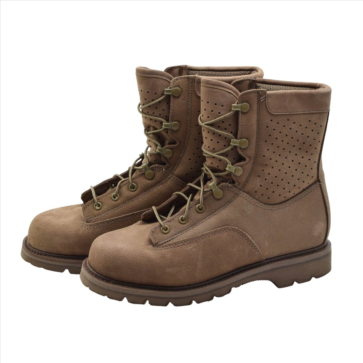 Originele Canadese leger leren gevechtslaarzen ademend militair surplus bruin