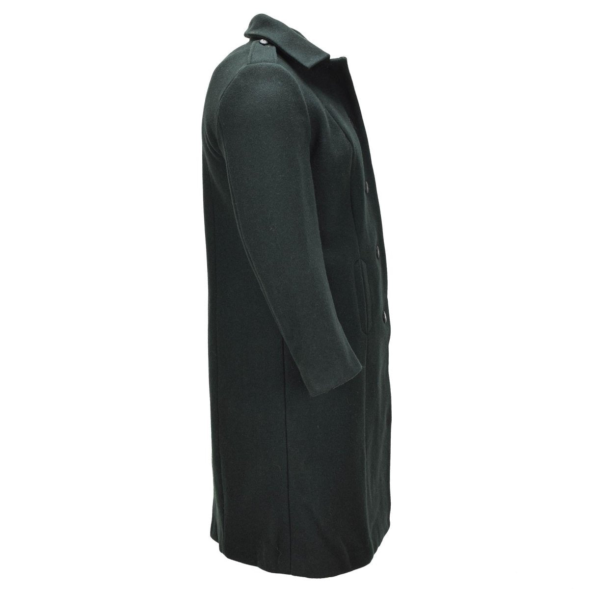 Pardessus en laine original de l’Armée canadienne pour femme Surplus militaire vert foncé