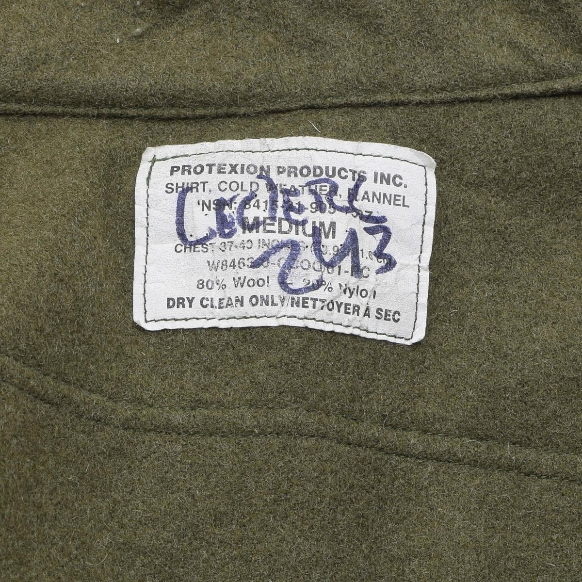Origineel Canadian Army Wool Field Jacket Vintage Military Surplus Olive