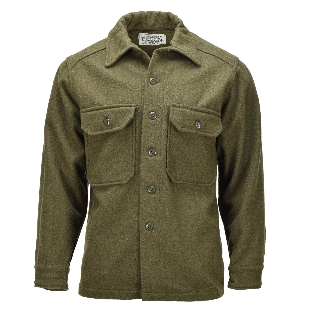 Origineel Canadian Army Wool Field Jacket Vintage Military Surplus Olive