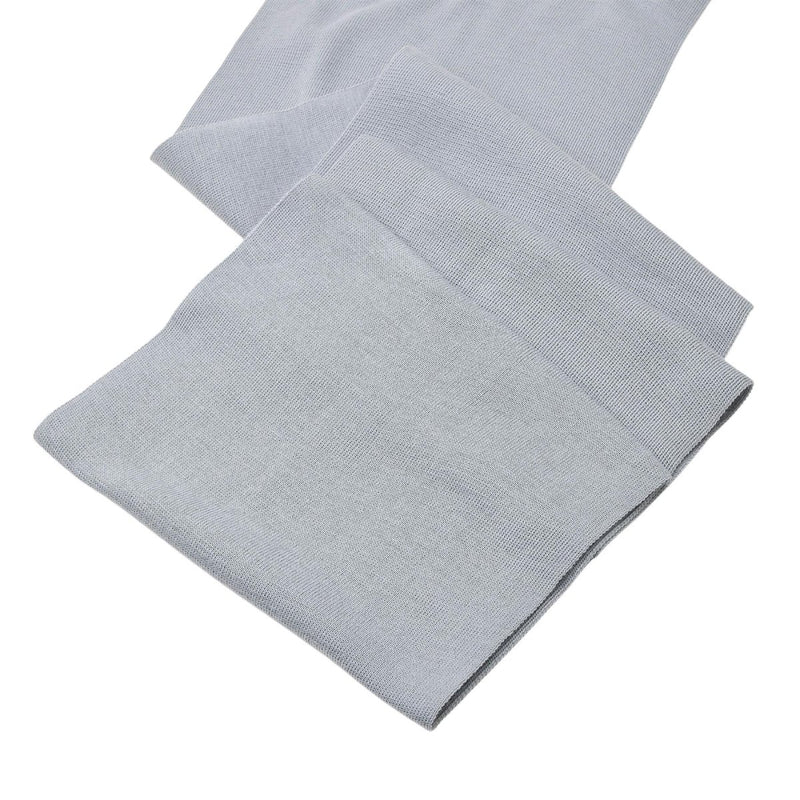 light gray scarf on a white background