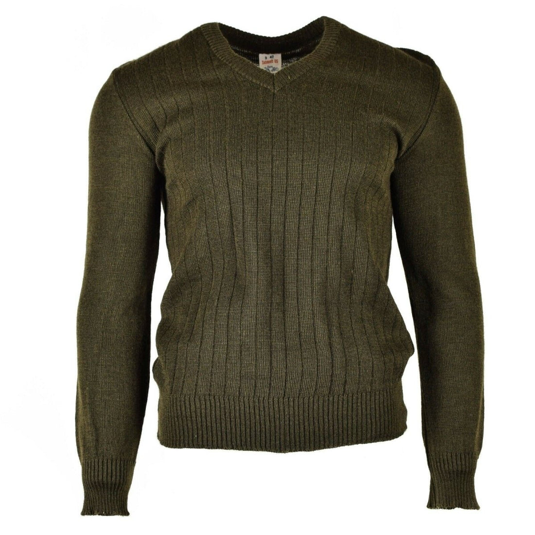 Pull original de l'armée tchèque M85 Pull col V marron NEUF