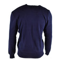 Pull d'origine de l'armée tchèque Pull bleu en laine col V Surplus militaire NEUF