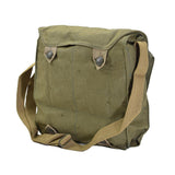 Origineel Tsjechisch militair gasmasker schoudertas groen canvas vintage surplus nieuw