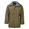 Veste militaire tchèque d'origine parka M85 avec doublure à capuche et ourlet long armée Olive