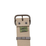 Ceinture de pantalon tactique militaire tchèque originale en toile kaki épine marron boucle NEUF